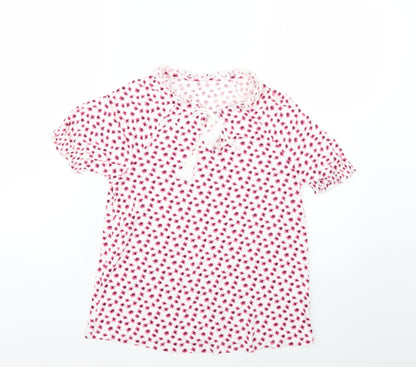 Womens UK Size 8 Marks and Spencer Multicoloured Basic T-Shirt