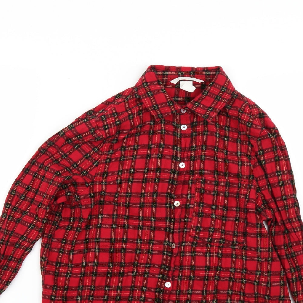 Mens UK Size 34 H&M Multicoloured  Button-Up Long Sleeve Casual Shirt