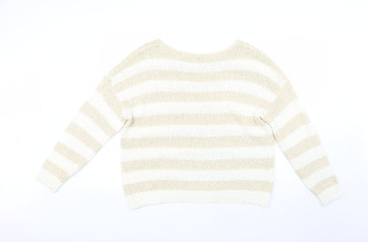 Primark Womens Multicoloured Striped  Pullover Jumper Size 18