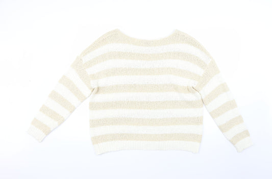 Primark Womens Multicoloured Striped  Pullover Jumper Size 18