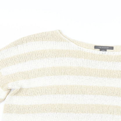 Primark Womens Multicoloured Striped  Pullover Jumper Size 18