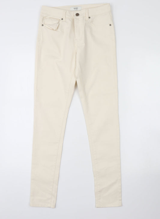 FOREVER 21 Womens Ivory  Denim Skinny Jeans Size 26 L29 in
