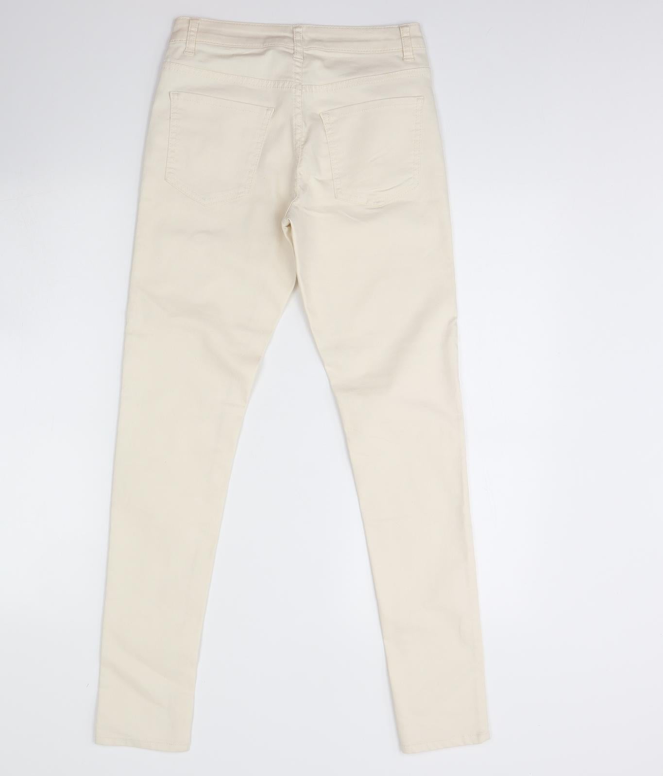 FOREVER 21 Womens Ivory  Denim Skinny Jeans Size 26 L29 in