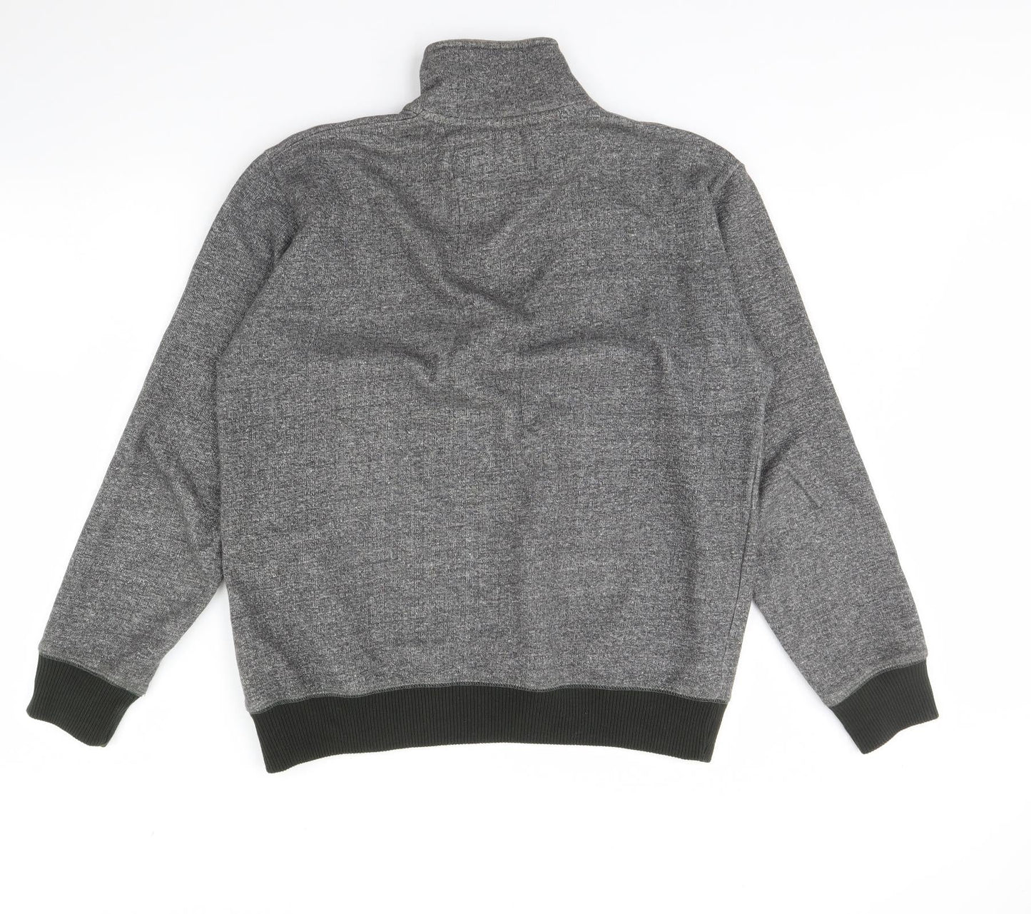 Sand Stone Mens Grey   Henley Jumper Size M