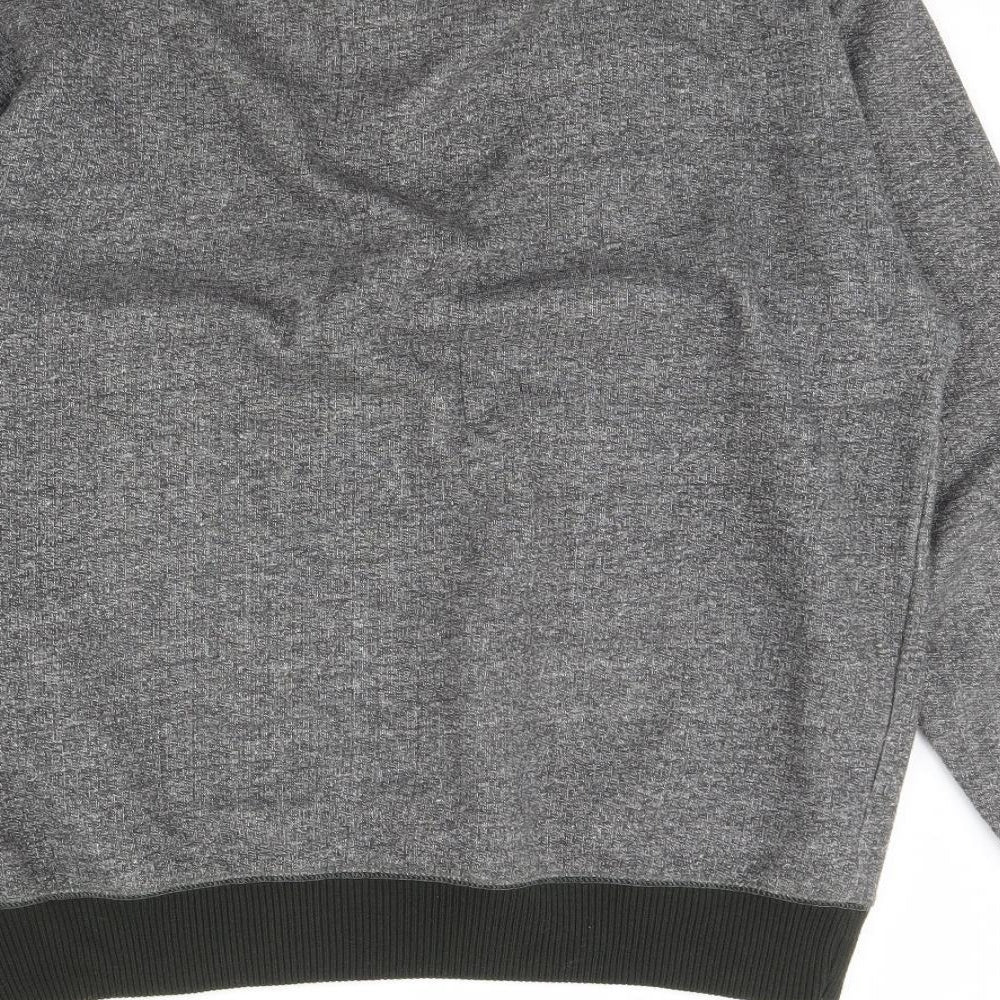 Sand Stone Mens Grey   Henley Jumper Size M