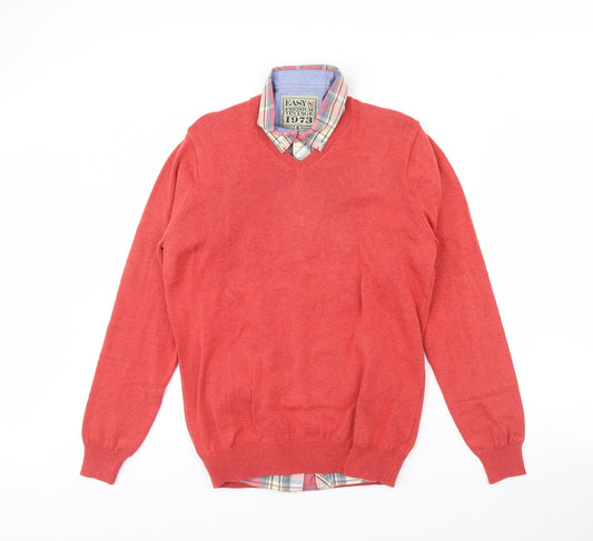 Easy  Mens Red   Pullover Jumper Size M