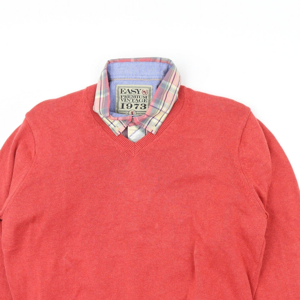 Easy  Mens Red   Pullover Jumper Size M