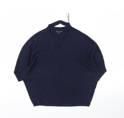 Womens UK Size 12 F&F Blue Basic Blouse