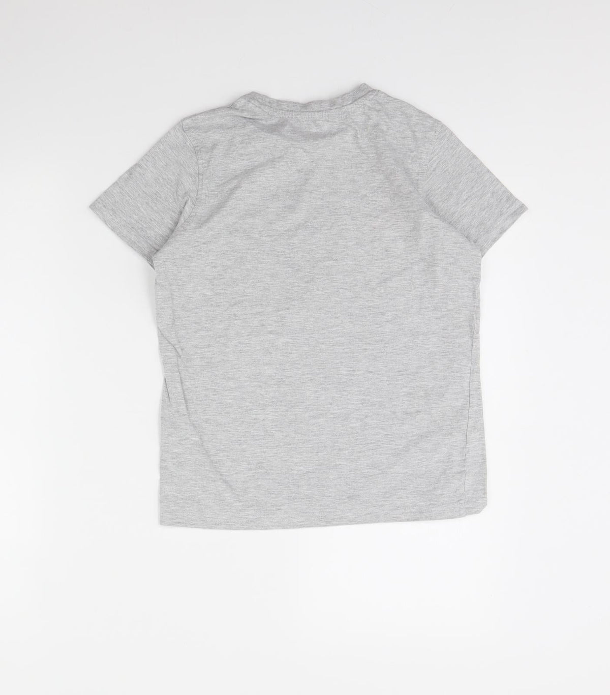 Back view of George boys’ grey basic t-shirt, size 10, years - gamer