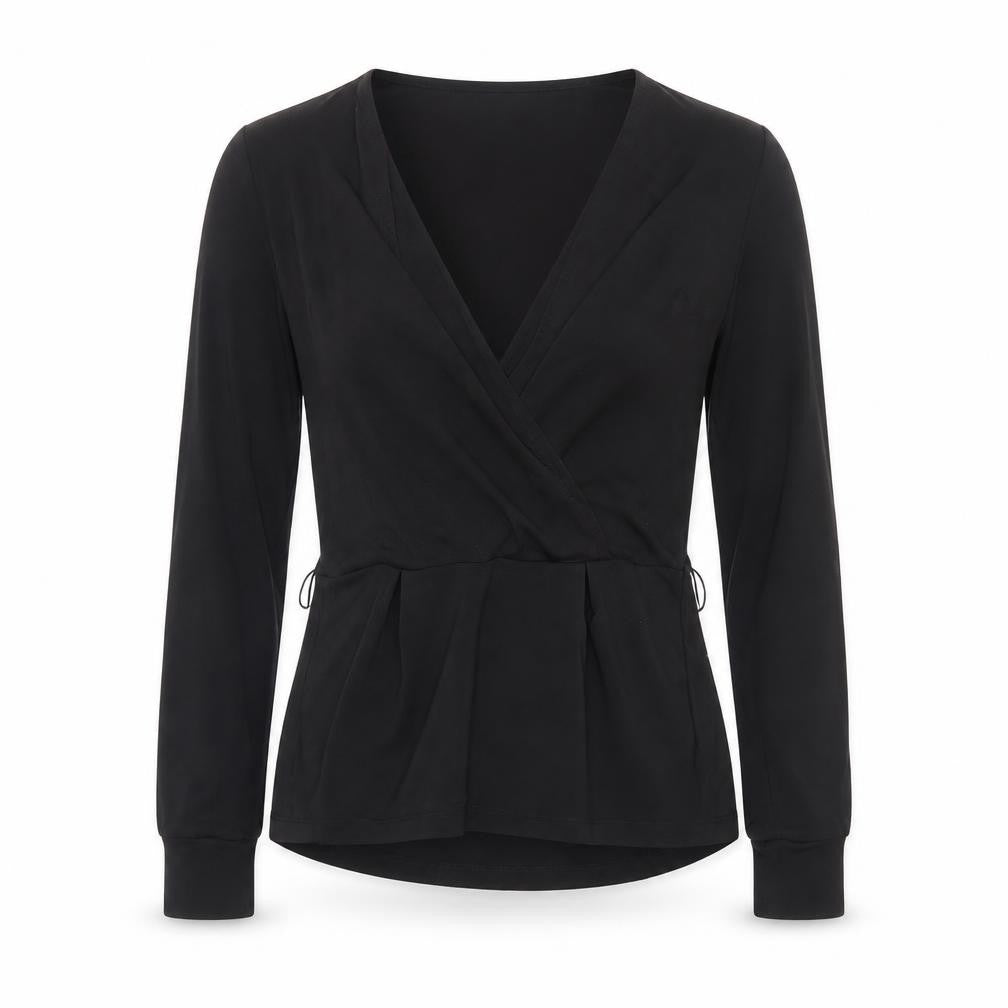 Womens UK Size XS H&M Black Basic Blouse