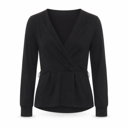 Womens UK Size XS H&M Black Basic Blouse