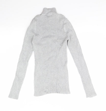 Womens UK Size 10 New Look Grey Pullover Jumper