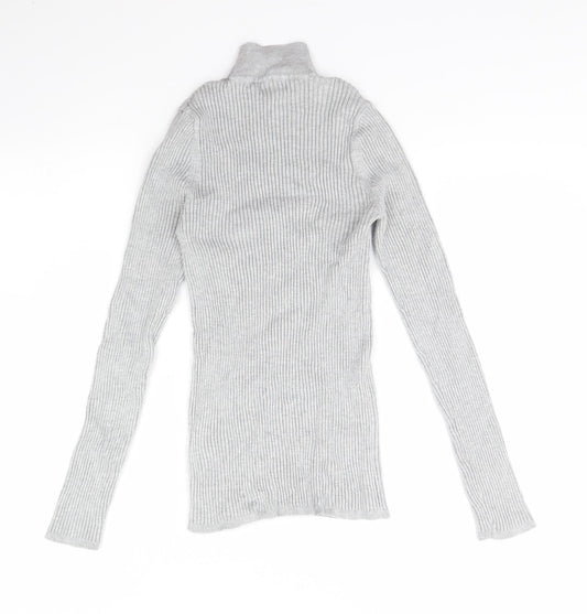 Womens UK Size 10 New Look Grey Pullover Jumper