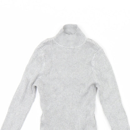 Womens UK Size 10 New Look Grey Pullover Jumper