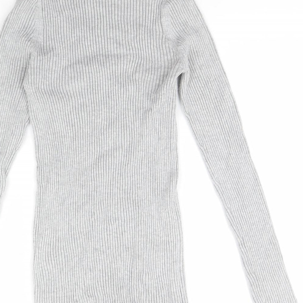 Womens UK Size 10 New Look Grey Pullover Jumper