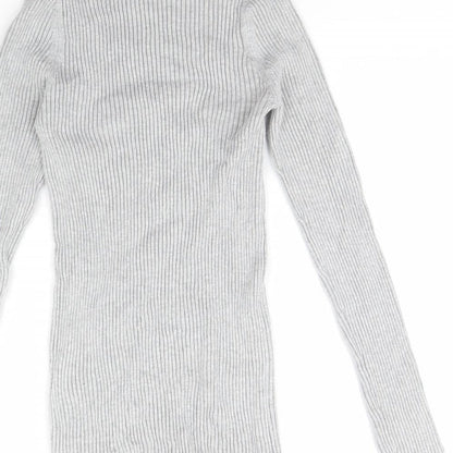 Womens UK Size 10 New Look Grey Pullover Jumper