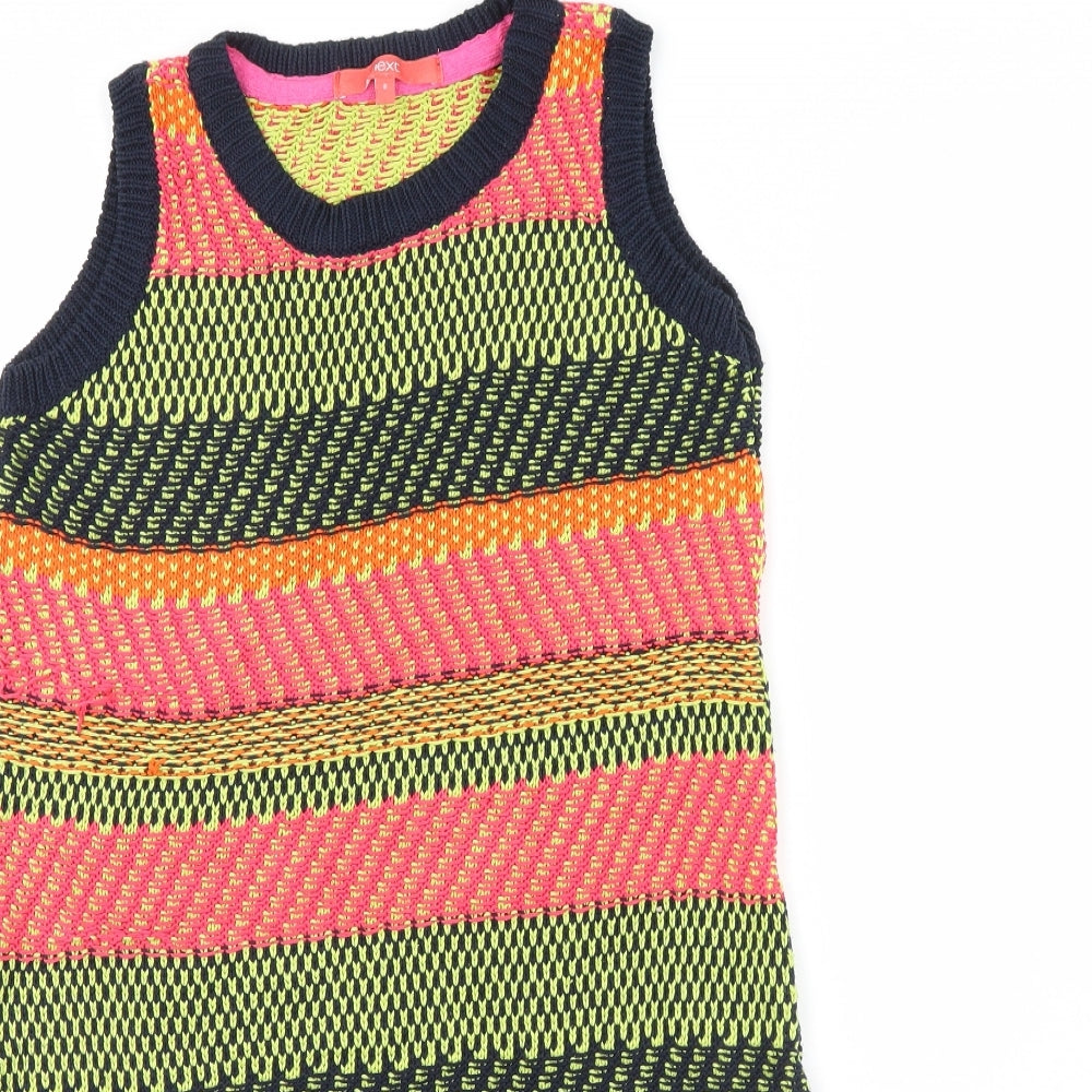 Womens UK Size 8 NEXT Multicoloured Basic Tank