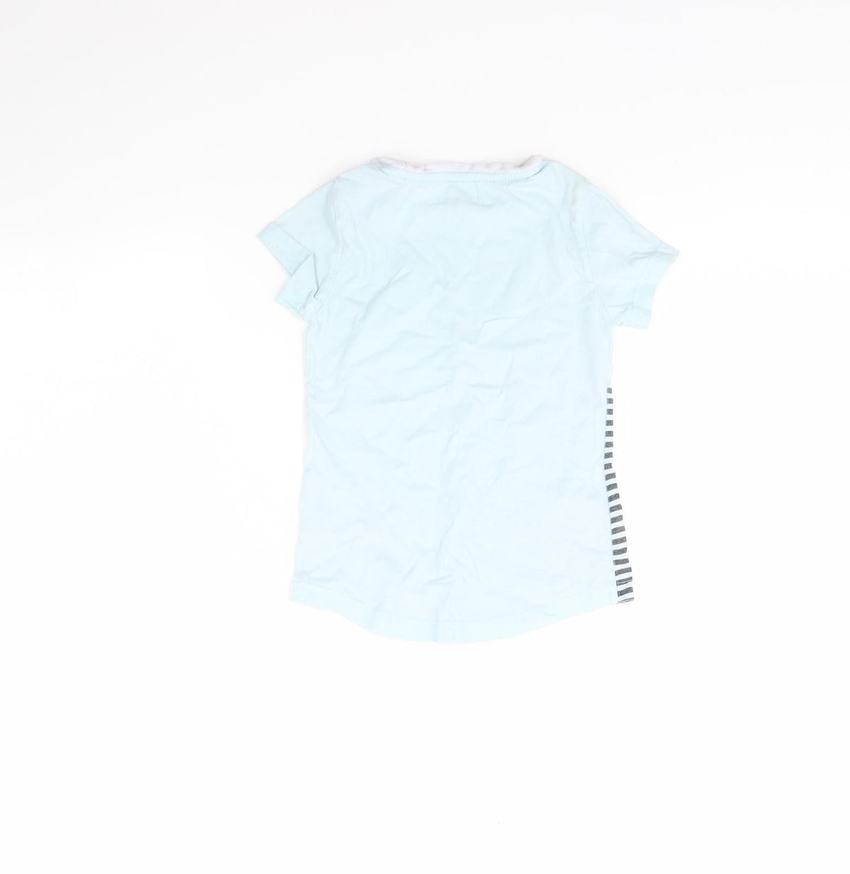 Back view of Juniors girls’ blue solid cami pyjama top, size 3, years