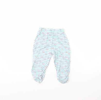 Juniors Girls Blue Striped  Cami Pyjama Pants Size 3 Years