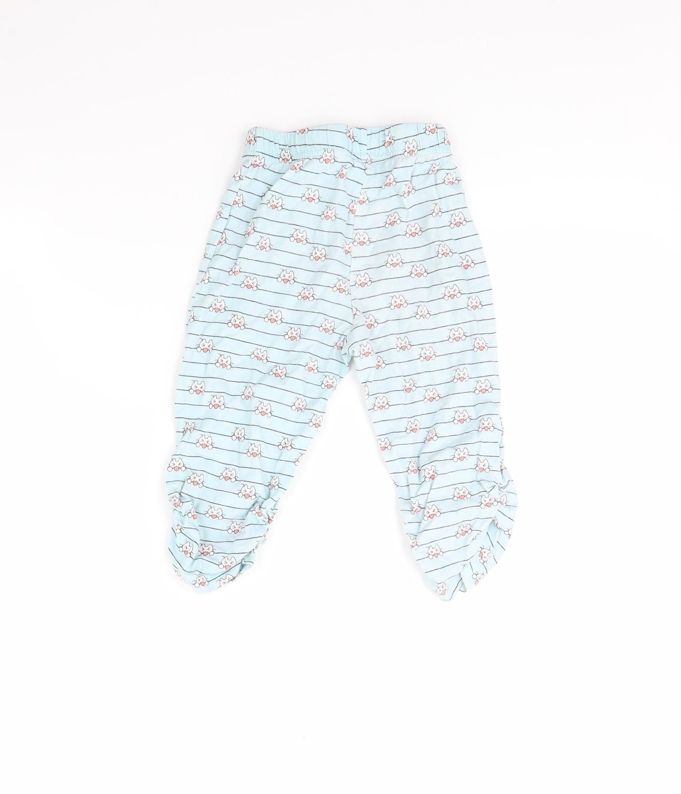 Juniors Girls Blue Striped  Cami Pyjama Pants Size 3 Years