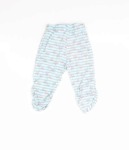 Juniors Girls Blue Striped  Cami Pyjama Pants Size 3 Years