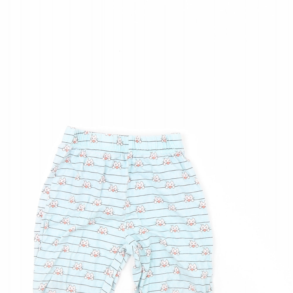 Juniors Girls Blue Striped  Cami Pyjama Pants Size 3 Years