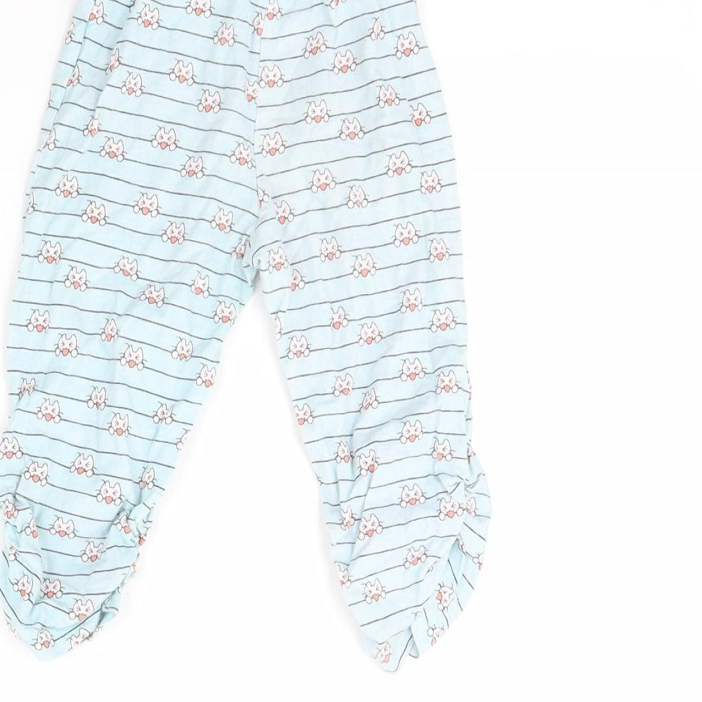Juniors Girls Blue Striped  Cami Pyjama Pants Size 3 Years