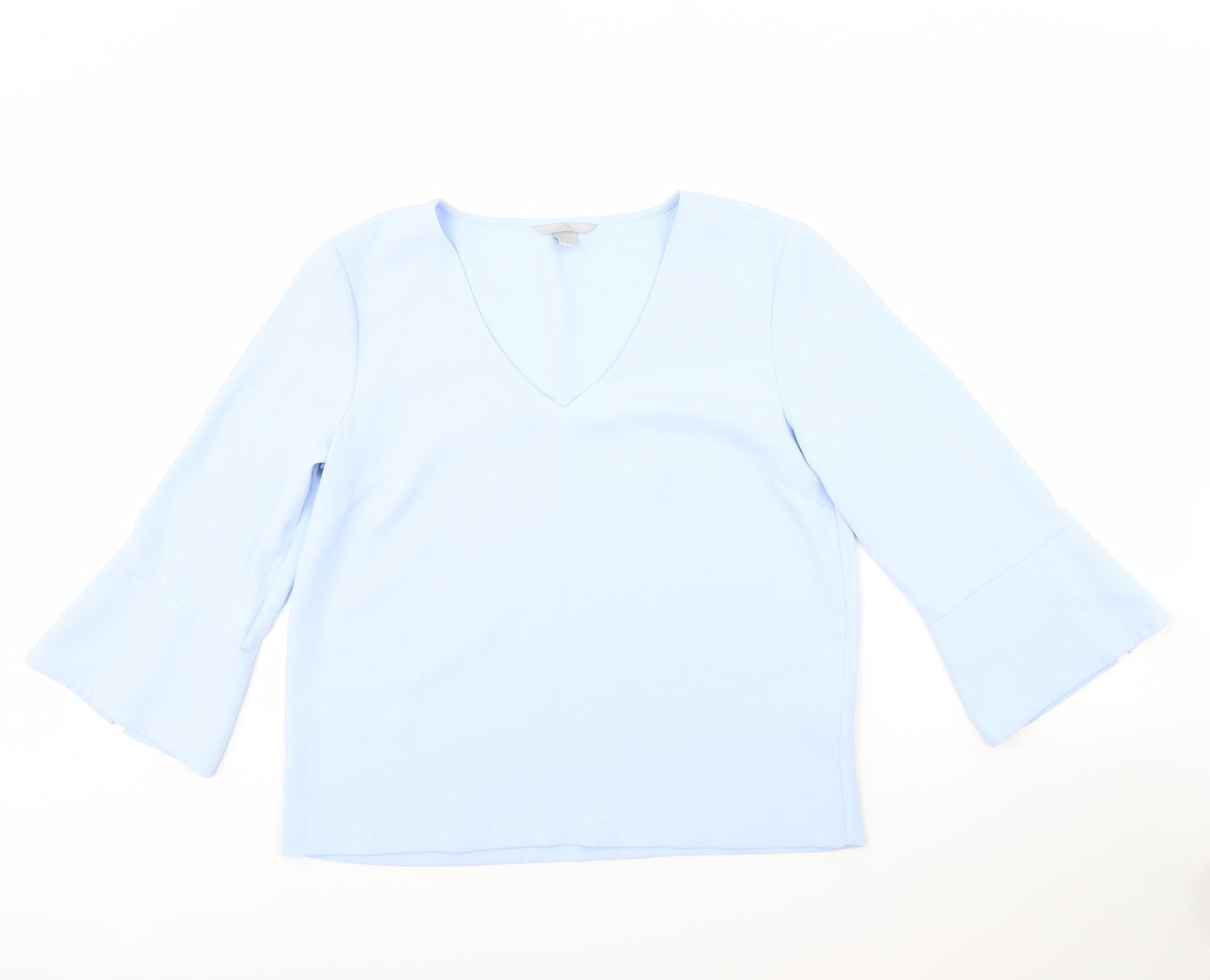 Womens UK Size 12 H&M Blue Basic Blouse