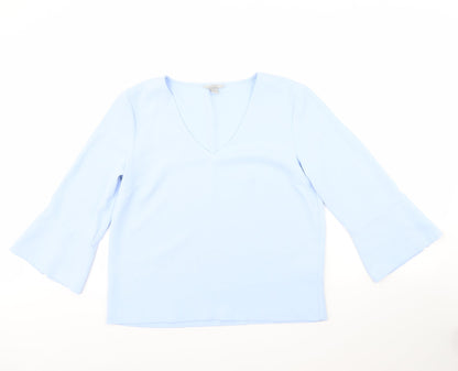 Womens UK Size 12 H&M Blue Basic Blouse