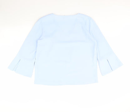 Womens UK Size 12 H&M Blue Basic Blouse