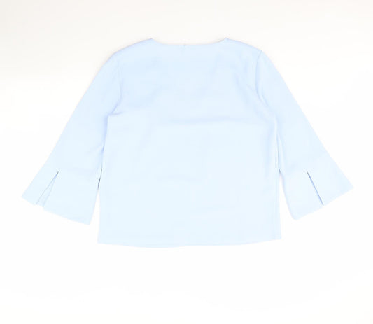 Womens UK Size 12 H&M Blue Basic Blouse