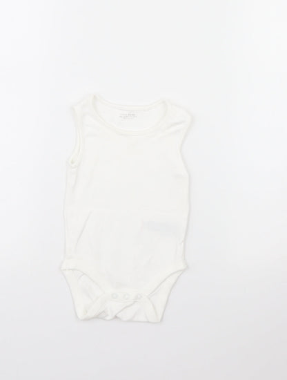 NEXT Baby White   Babygrow One-Piece Size 6-9 Months