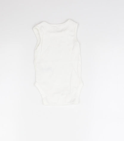 NEXT Baby White   Babygrow One-Piece Size 6-9 Months