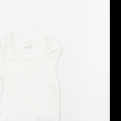 NEXT Baby White   Babygrow One-Piece Size 6-9 Months