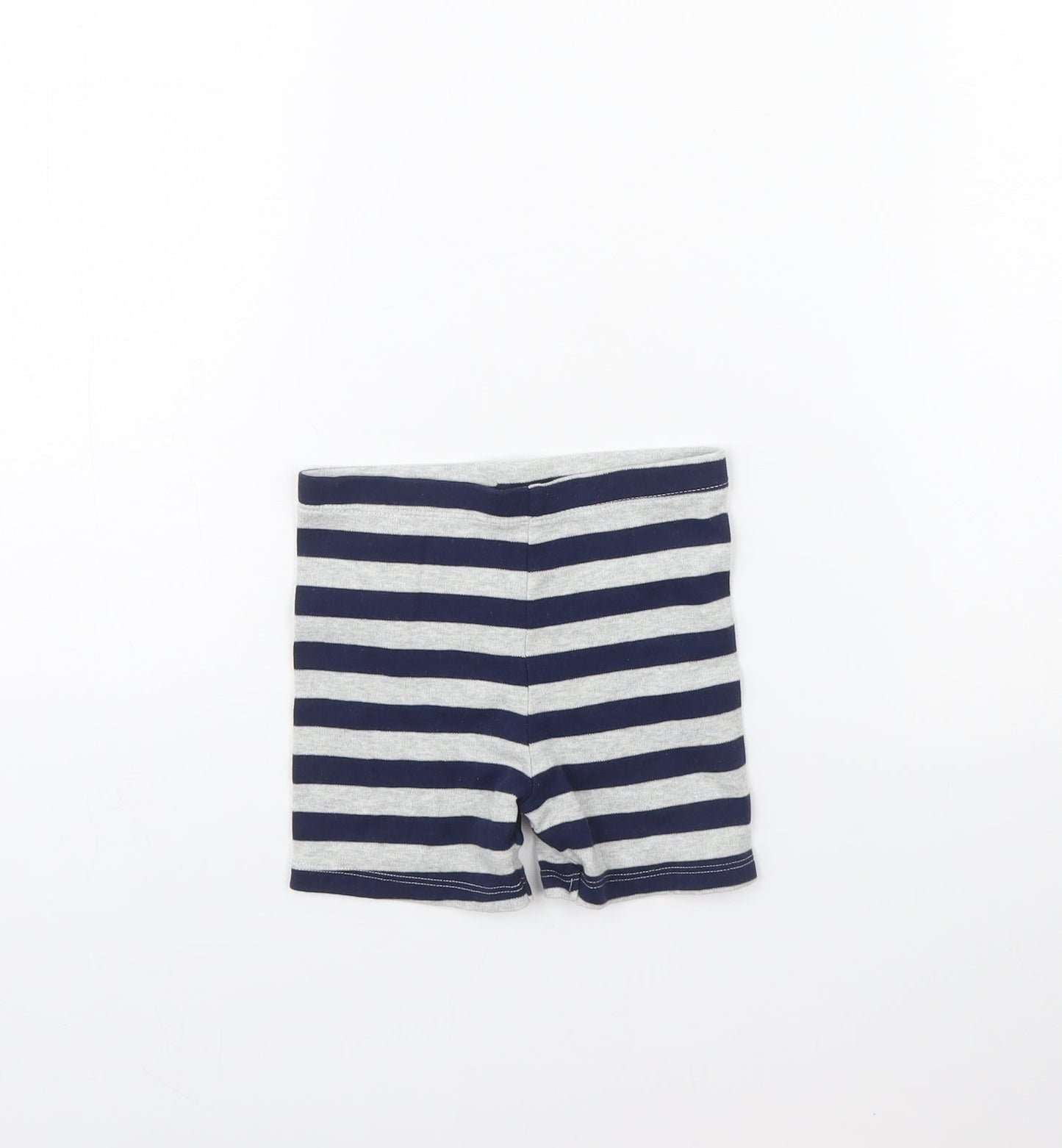 F&F Baby Grey Striped  Cropped Trousers Size 9 Months
