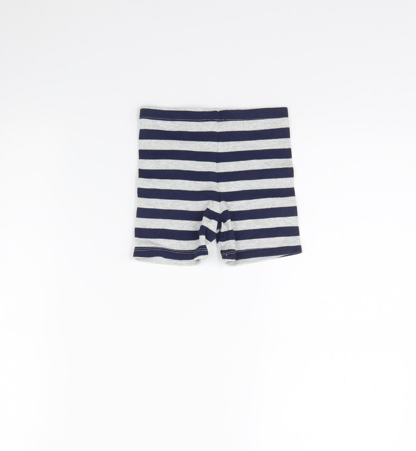 F&F Baby Grey Striped  Cropped Trousers Size 9 Months