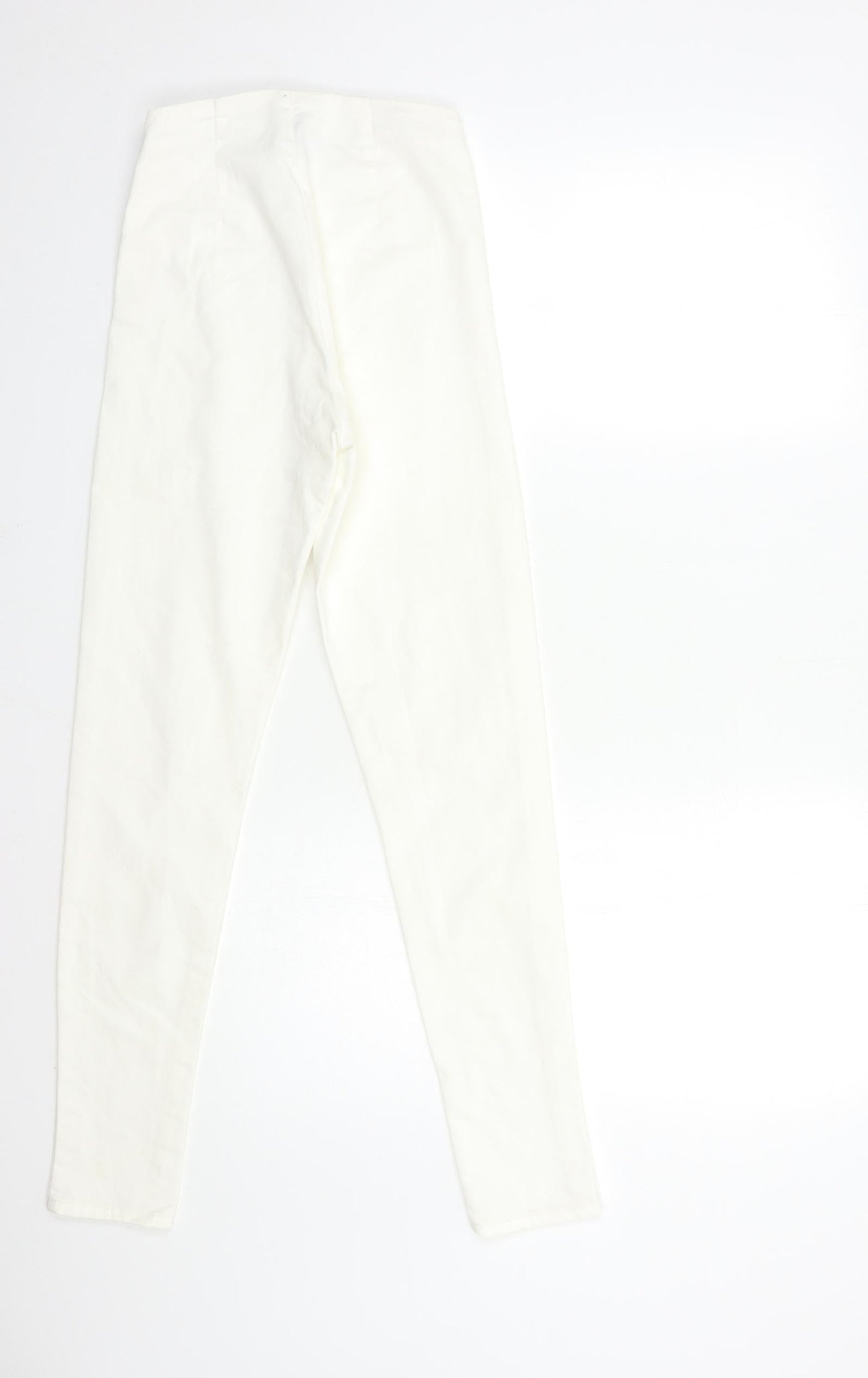 Womens UK Size 6 H&M Regular Fit Skinny White Jeans