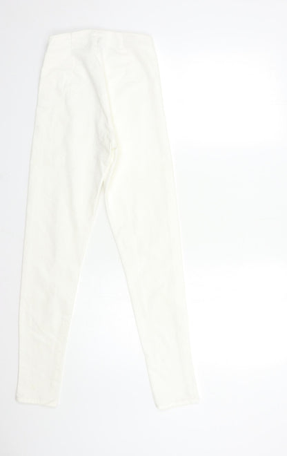 Womens UK Size 6 H&M Regular Fit Skinny White Jeans