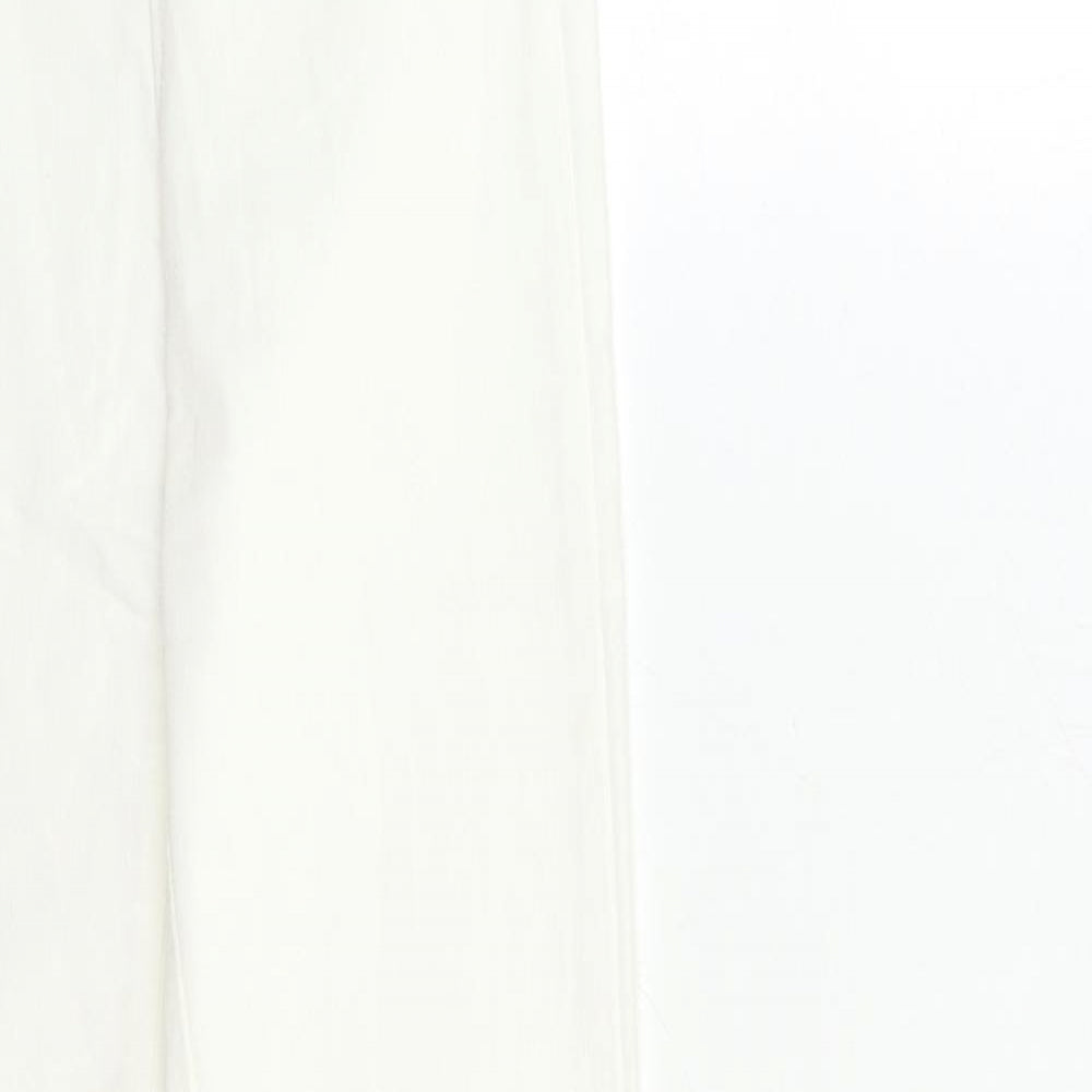 Womens UK Size 6 H&M Regular Fit Skinny White Jeans