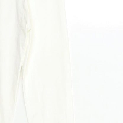 Womens UK Size 6 H&M Regular Fit Skinny White Jeans