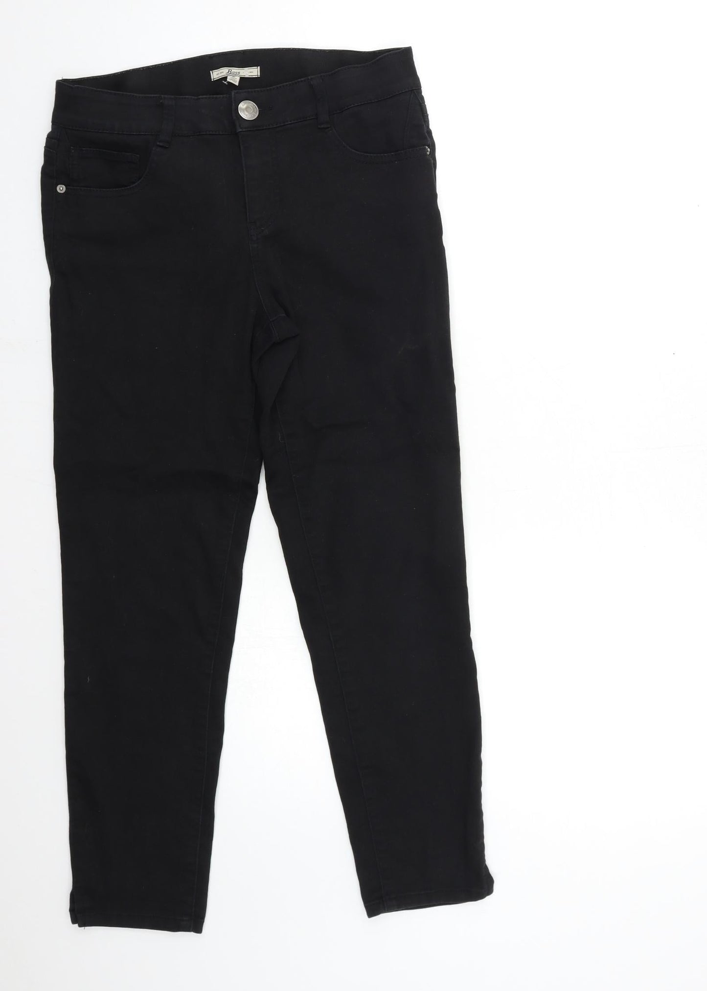 Bass Womens Black  Denim Skinny Jeans Size 6 L27 in