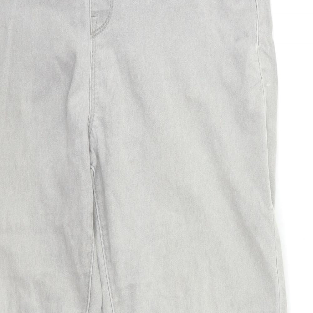 Denim & Co. Womens Grey  Denim Jegging Jeans Size 12 L30 in