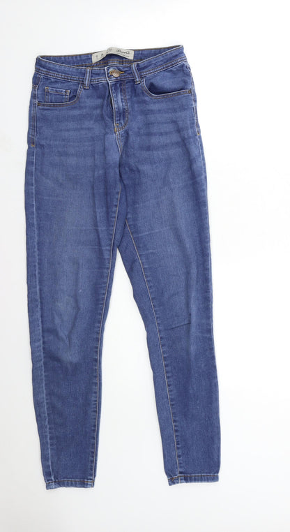 Denim & Co. Womens Blue  Denim Skinny Jeans Size 10 L28 in