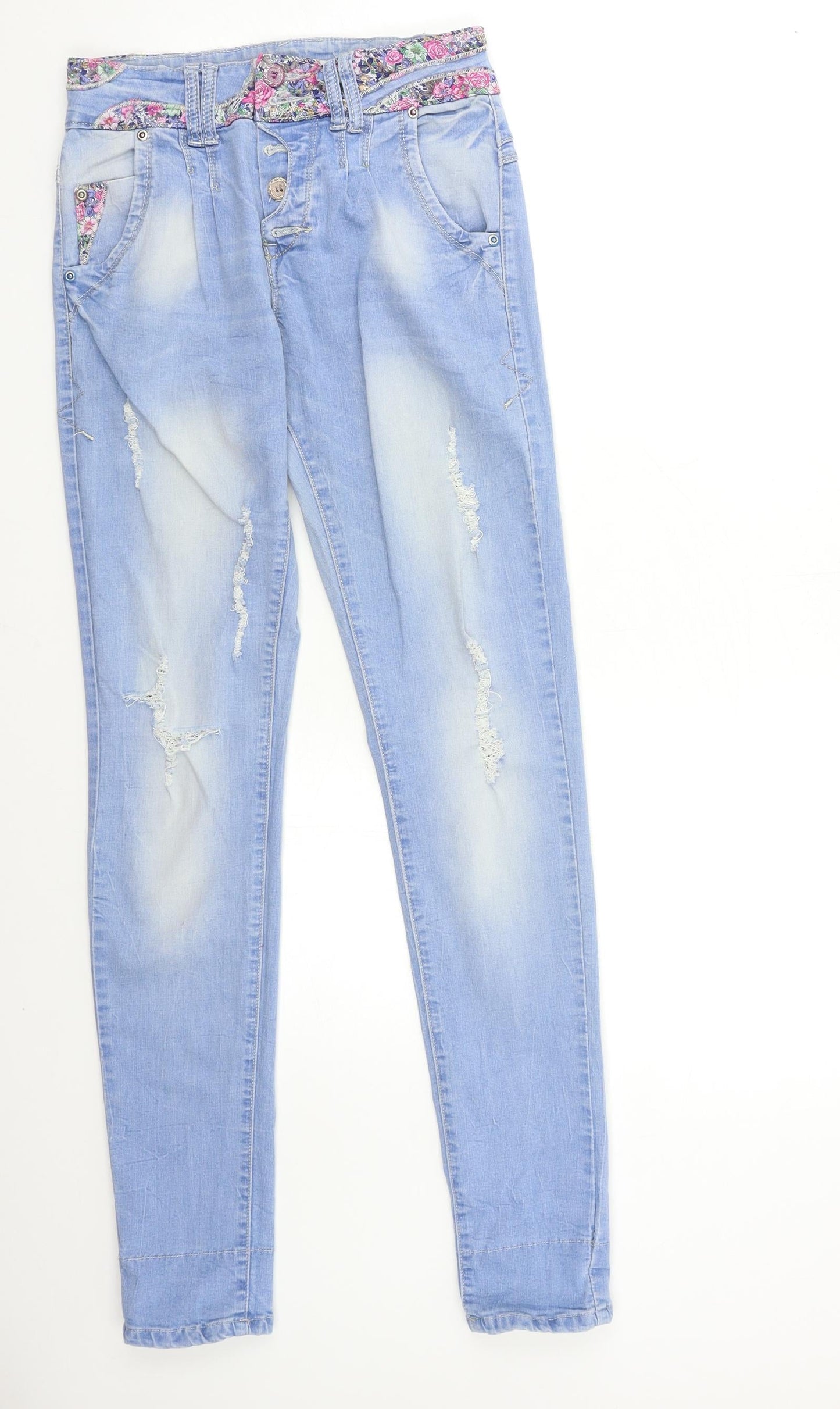 MISS LILI Womens Black  Denim Skinny Jeans Size 25 in L30 in