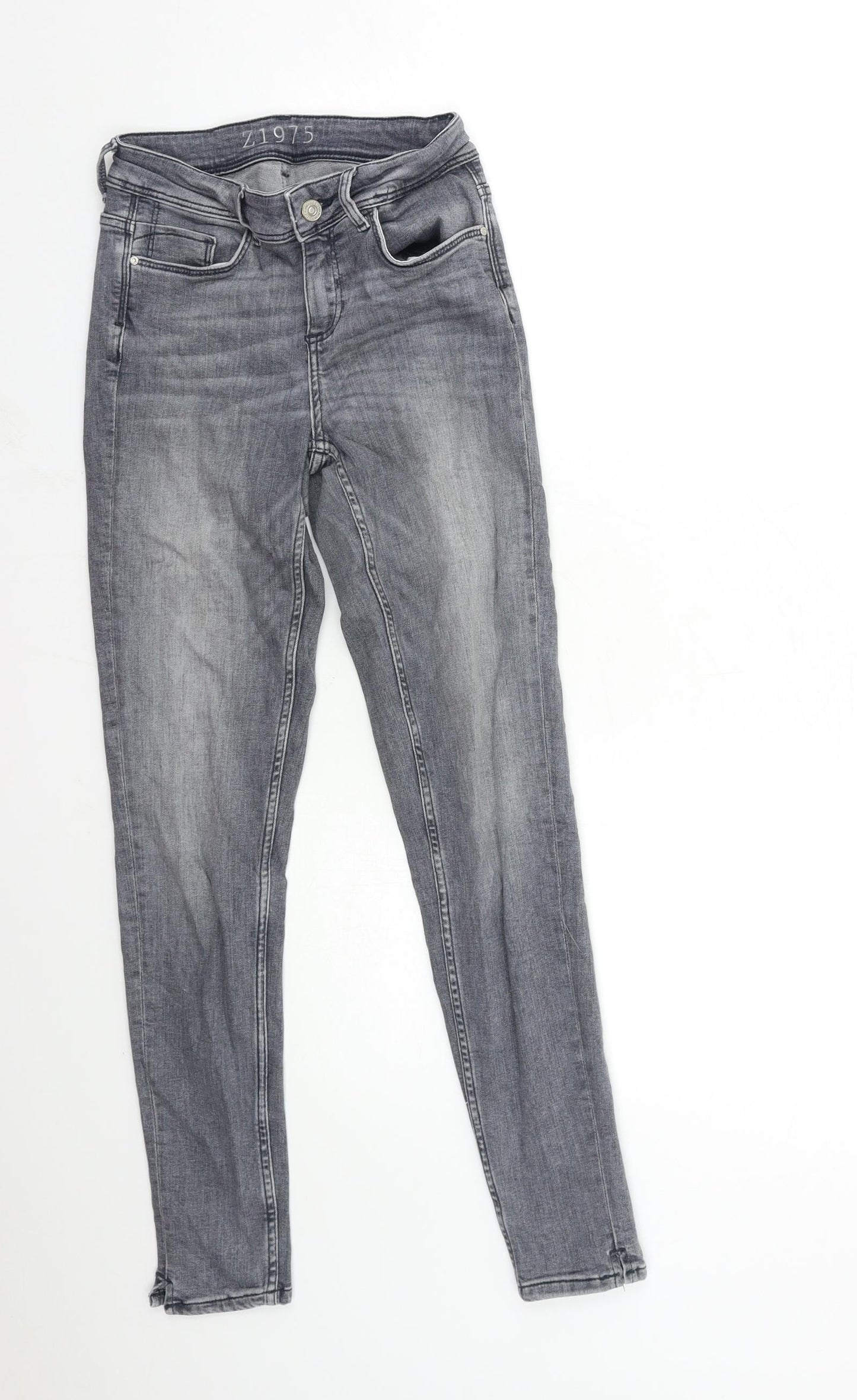 Zara Womens Grey  Denim Skinny Jeans Size 6 L23 in