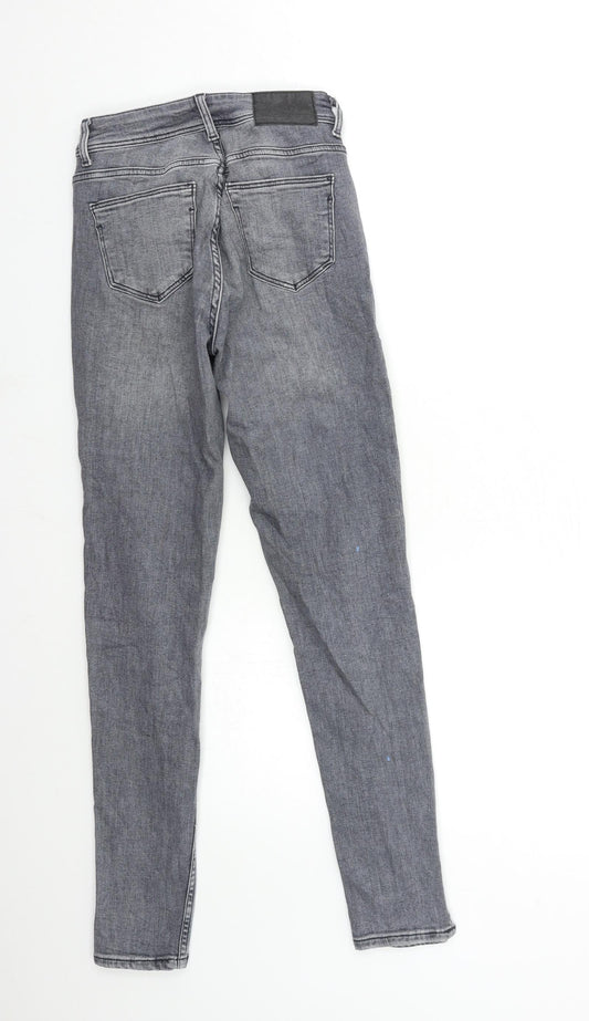 Zara Womens Grey  Denim Skinny Jeans Size 6 L23 in