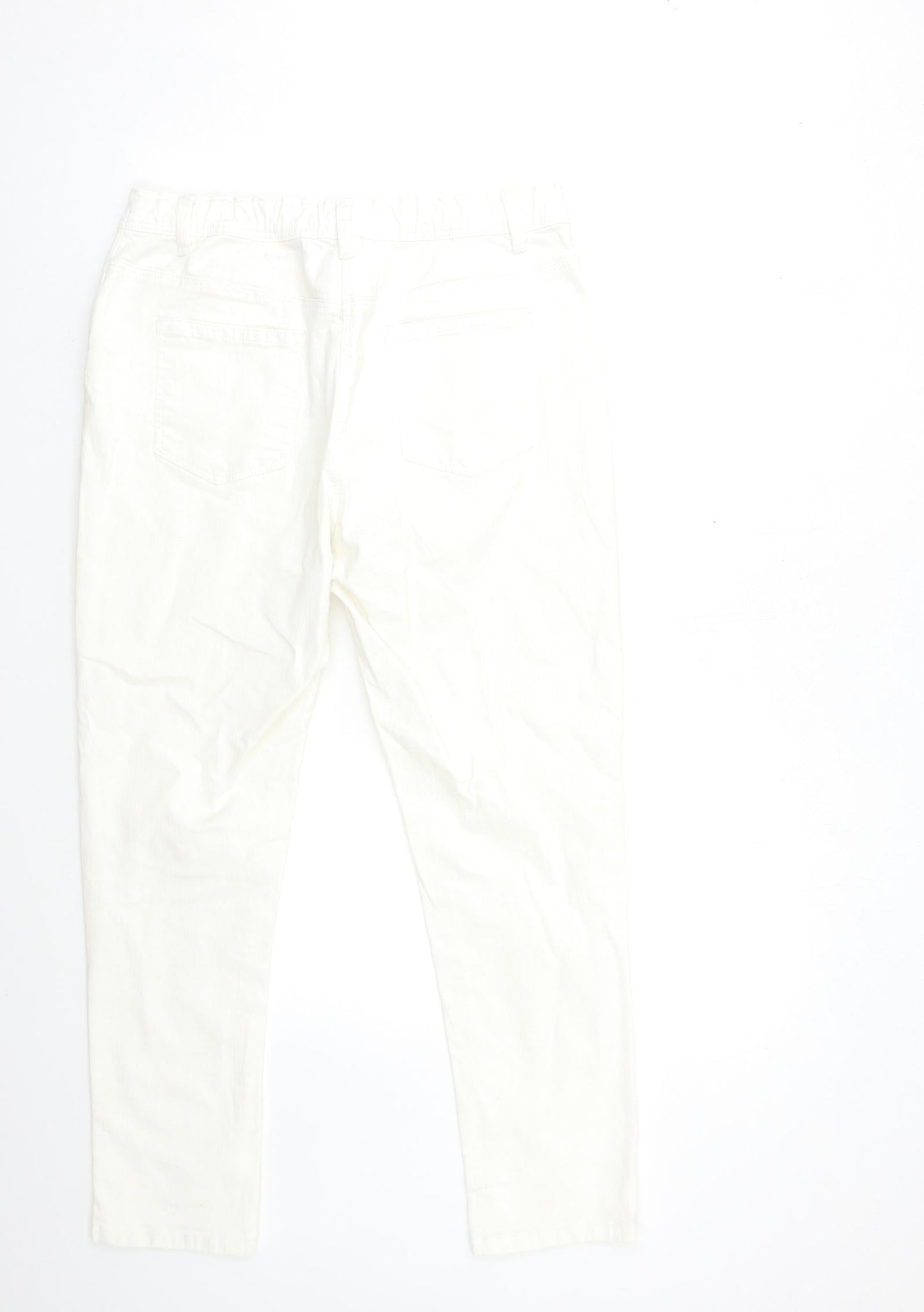 Anthology Womens White  Denim Skinny Jeans Size 14 L27 in