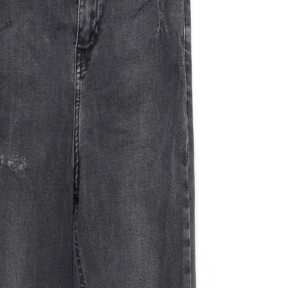 Topshop Womens Grey  Denim Skinny Jeans Size 26 in L32 in