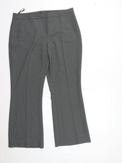 Womens UK Size 18 BHS Regular Fit  Grey Trousers