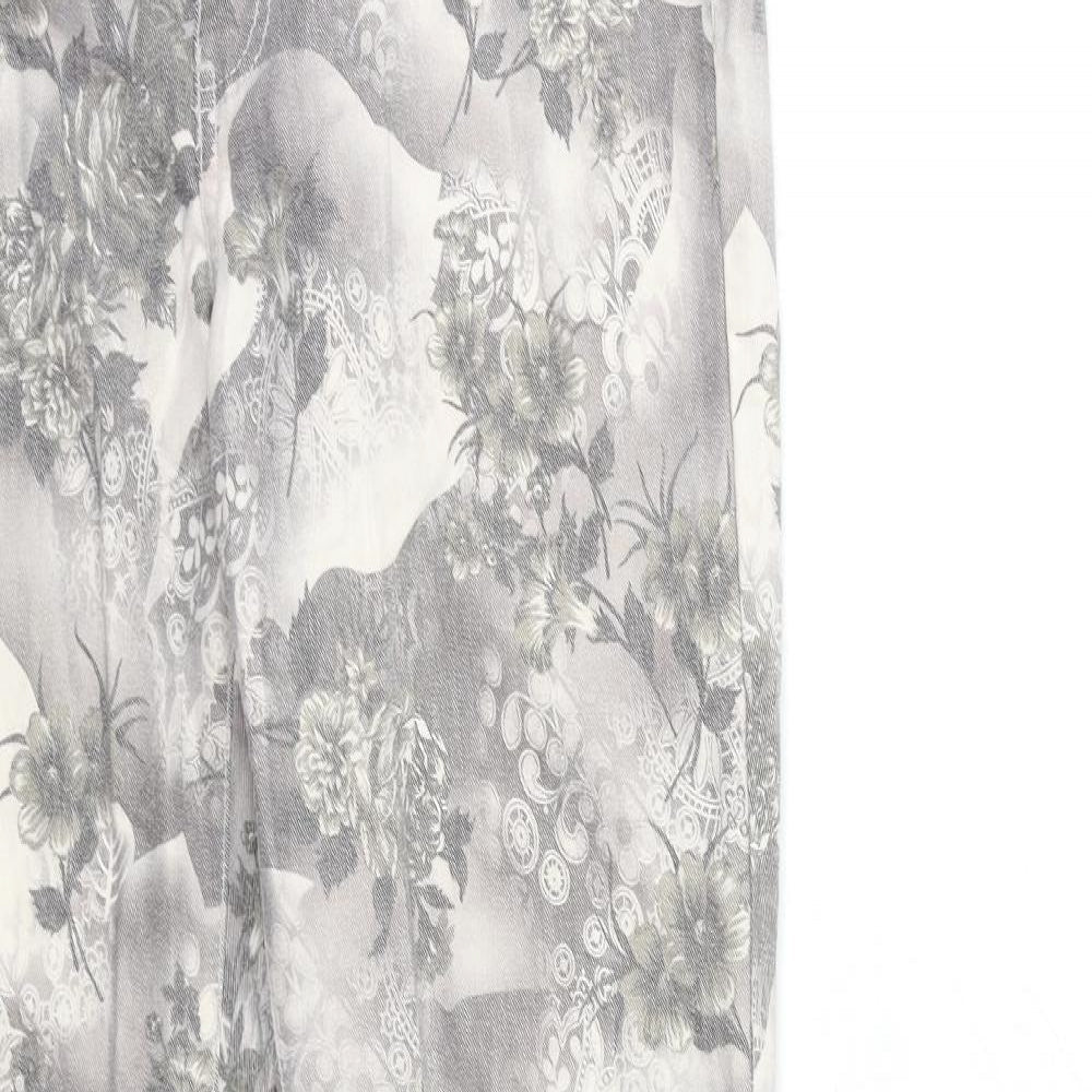 Only Womens Grey Geometric Denim Skinny Jeans Size L L31 in